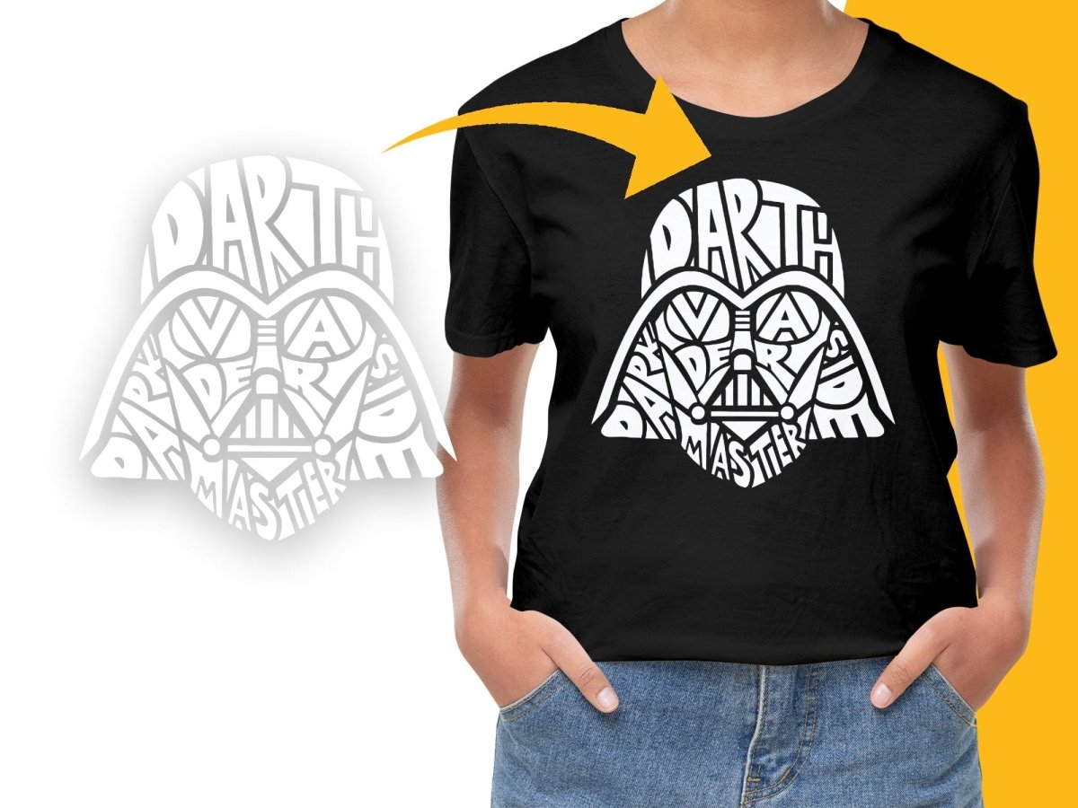 Caligrama Darth Dark Side Master PNG File - Teepew