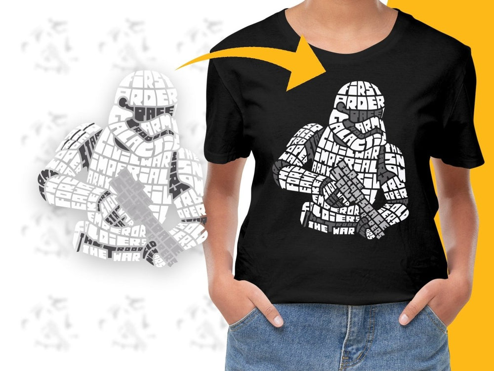 Caligrama First Order Stormtrooper Typography PNG File - Teepew