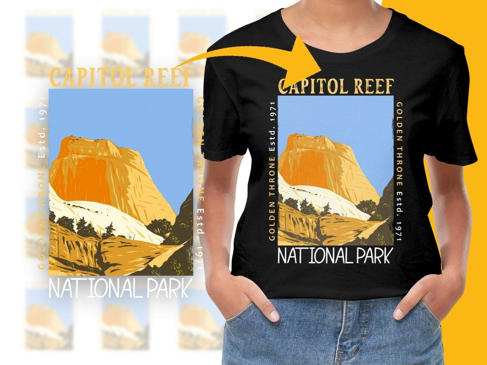 Capitol Reef Golden Throne National Park Png Digital Download - Teepew