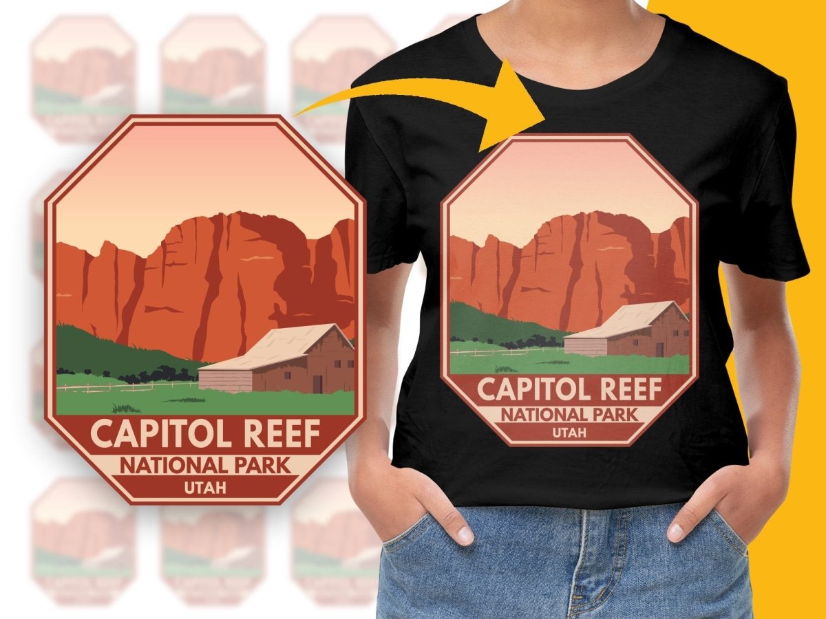 Capitol Reef National Park Utah Graphic PNG File - Teepew