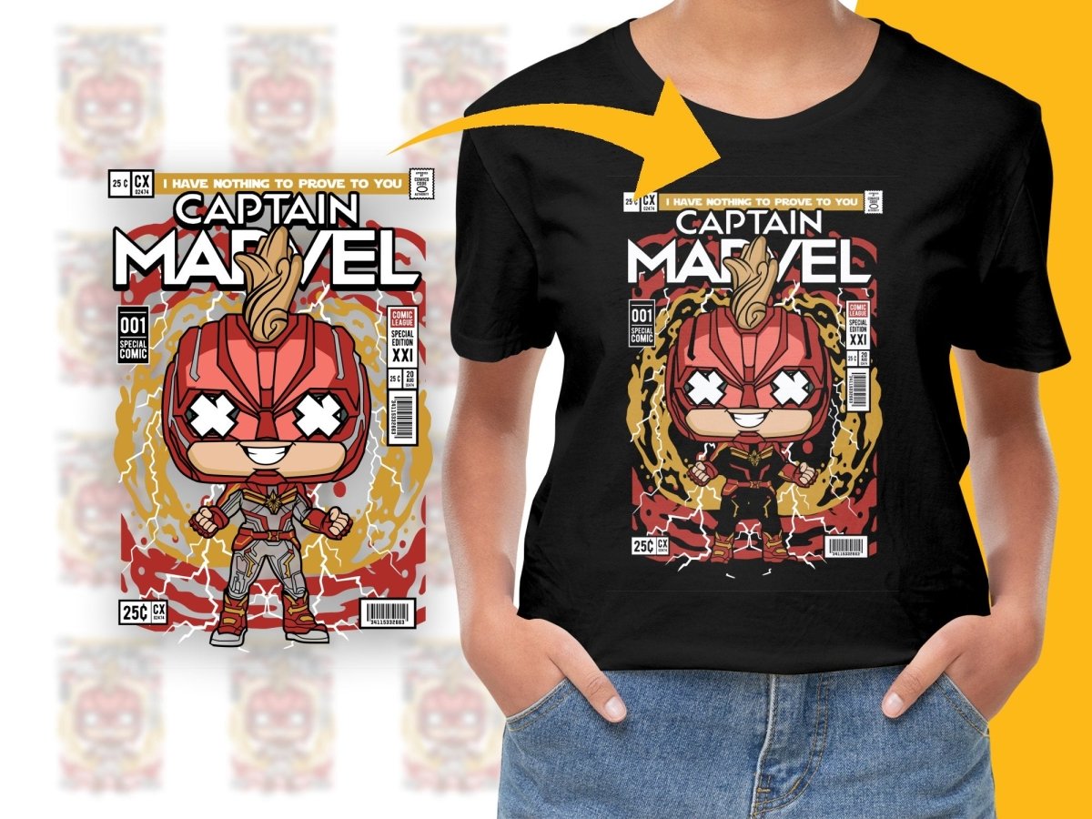 Captain Marvel Popculture PNG File - Teepew