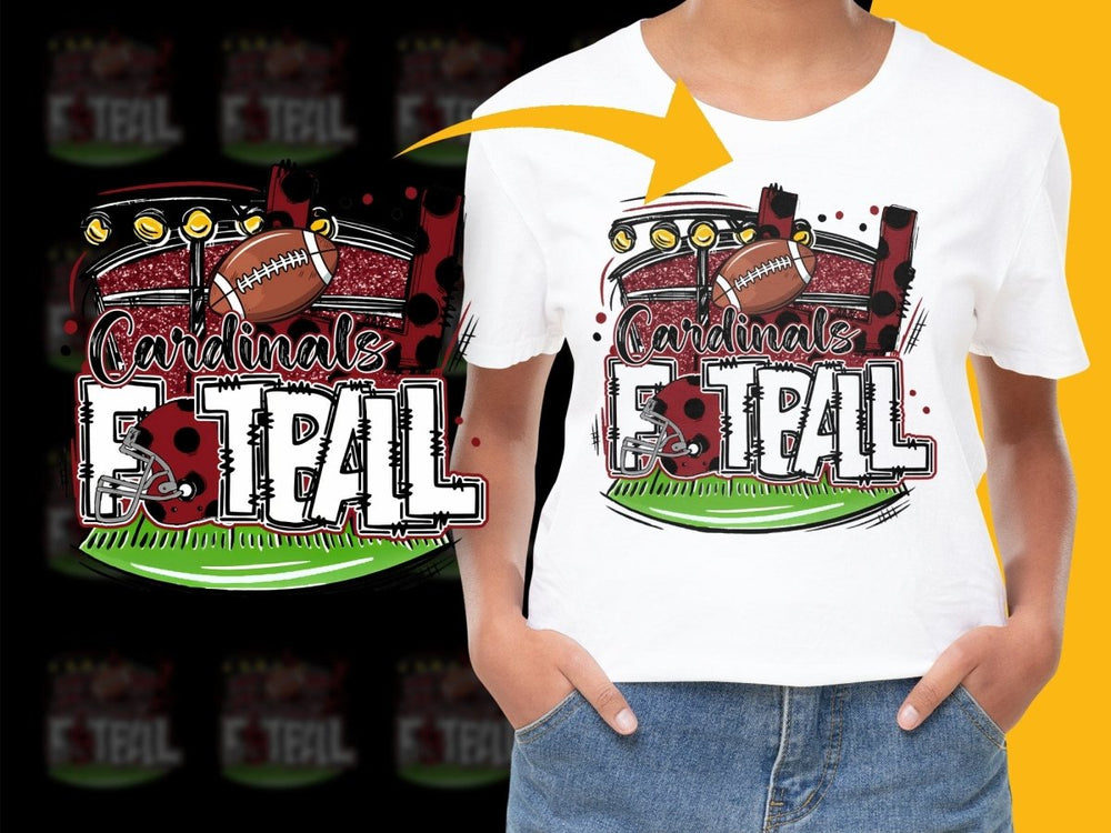 Cardinals Football Graphic PNG File - Teepew