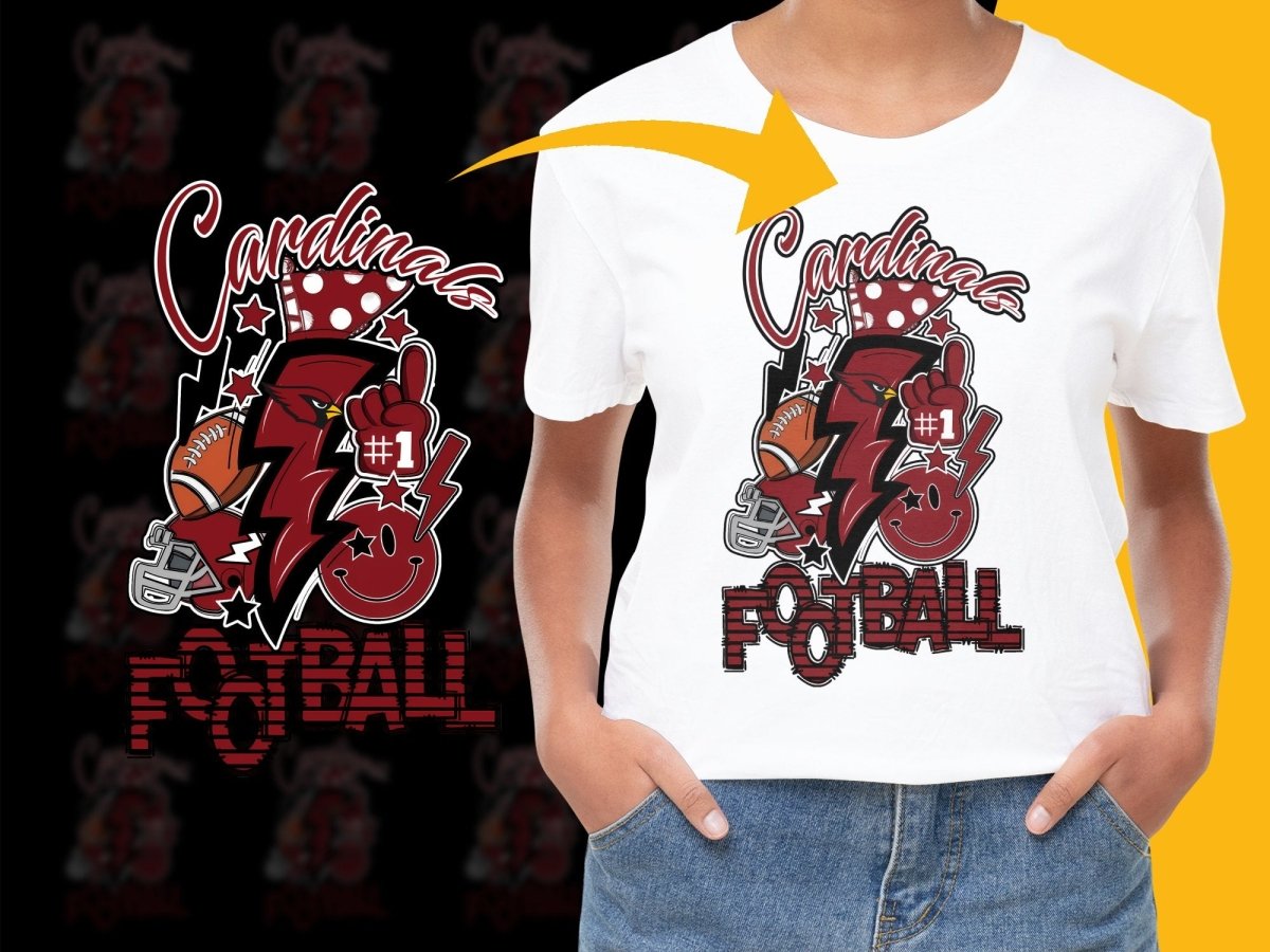 Cardinals Football Graphic PNG File - Teepew
