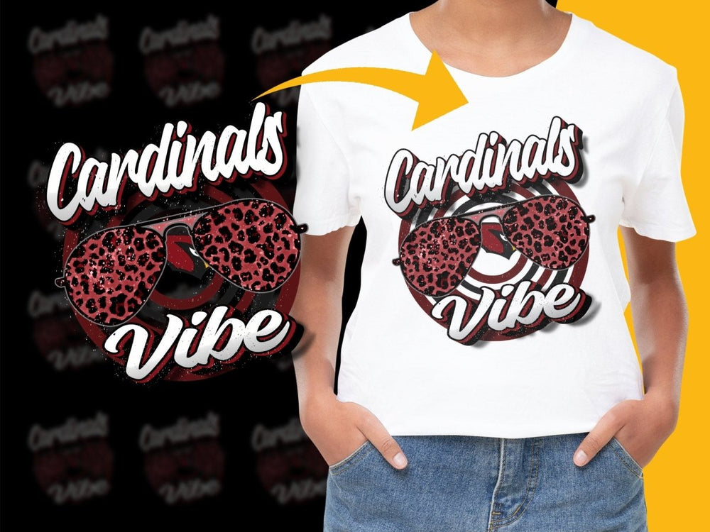 Cardinals Vibe Graphic Design PNG File - Teepew