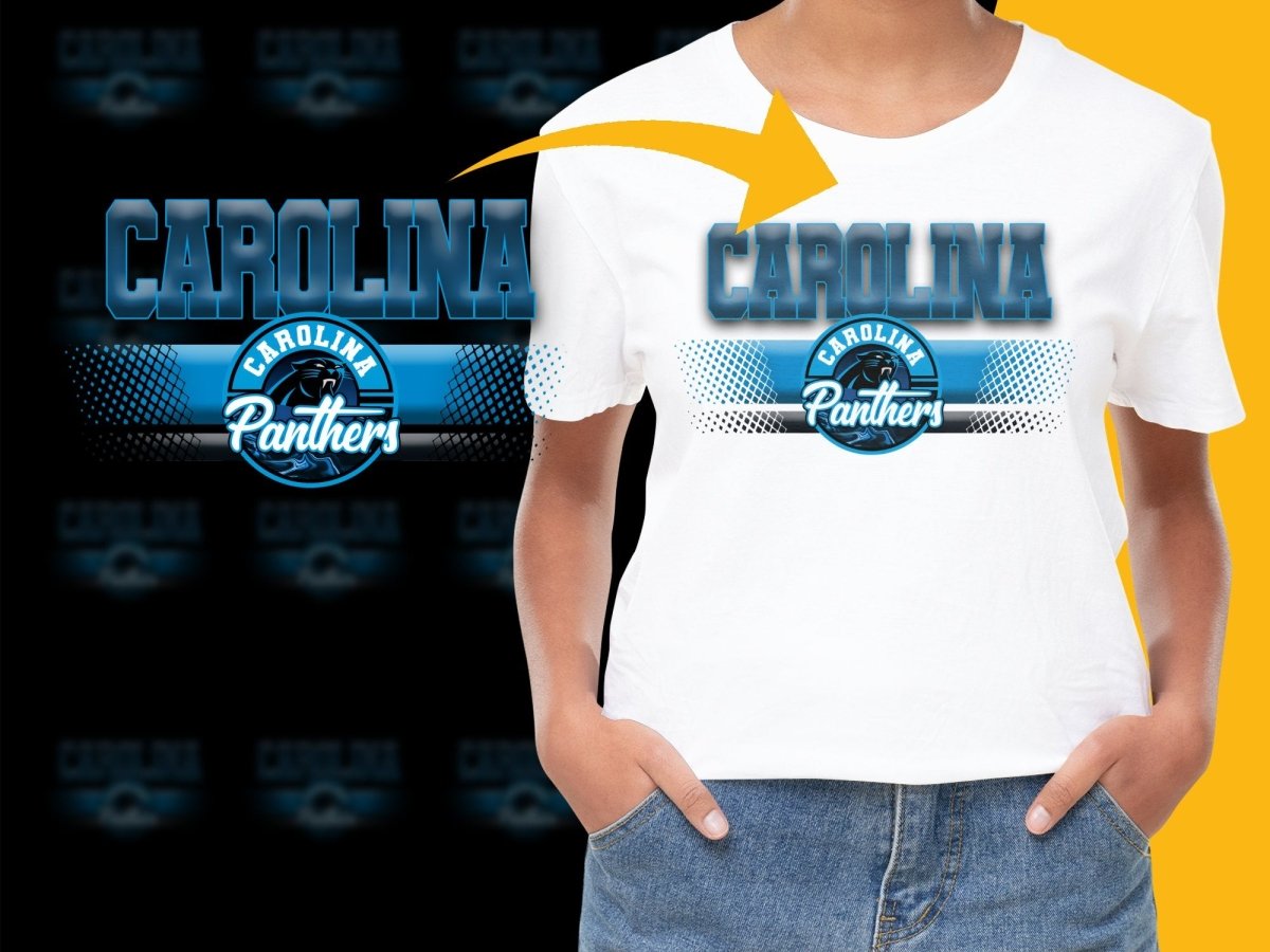 Carolina Panthers Bold Graphic Design PNG File - Teepew