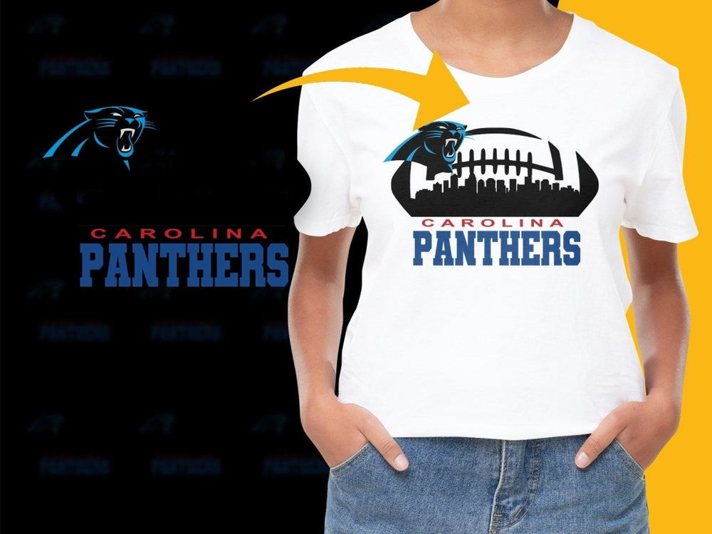 Carolina Panthers Graphic Football PNG File - Teepew