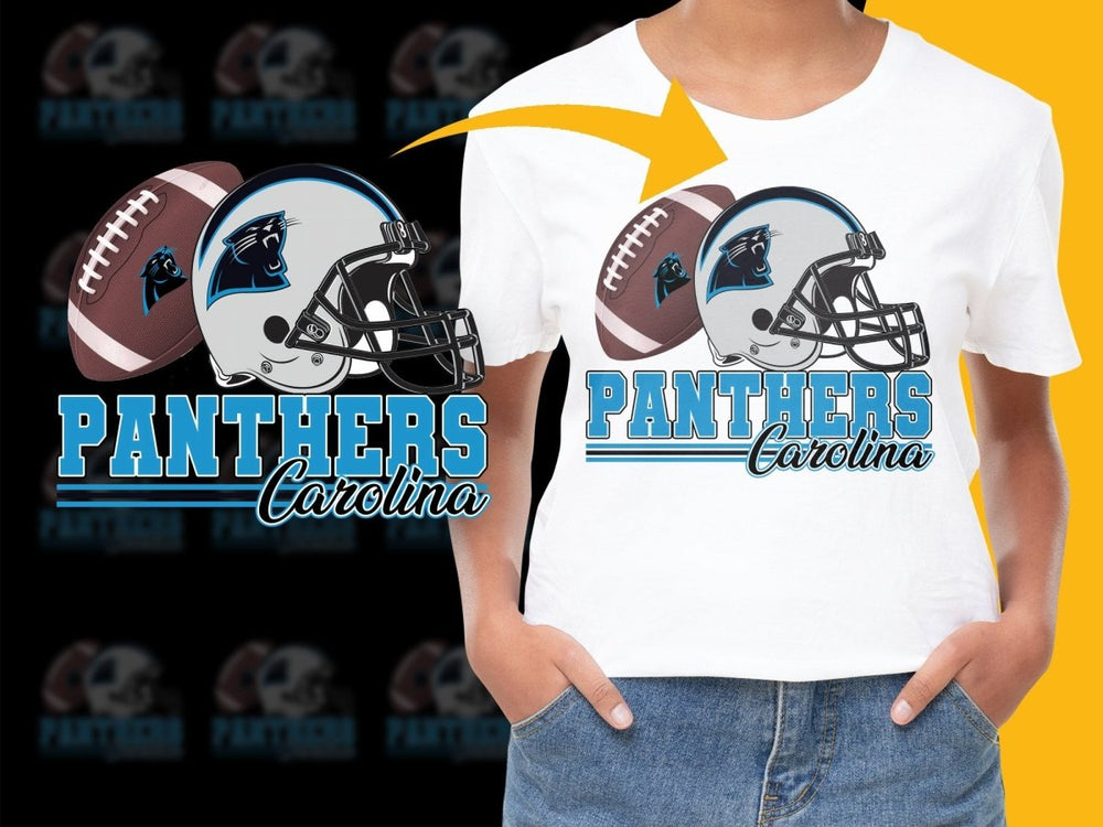 Carolina Panthers Helmet Football Sports PNG File - Teepew
