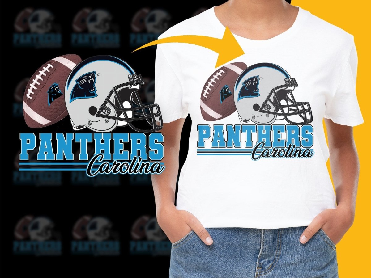 Carolina Panthers Helmet Football Sports PNG File - Teepew