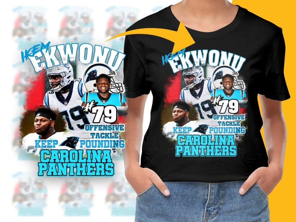 Carolina Panthers Ikem Ekwonu Offensive Tackle PNG File - Teepew