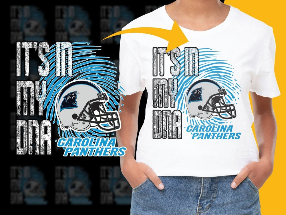 Carolina Panthers It's In My DNA Graphic PNG File - Teepew