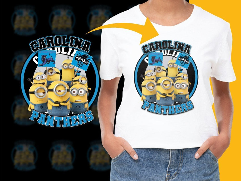 Carolina Panthers Minions Funny Graphic PNG File - Teepew