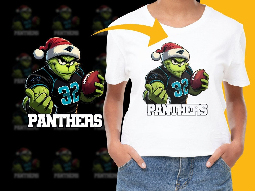 Carolina Panthers Santa Grinch Graphic PNG File - Teepew