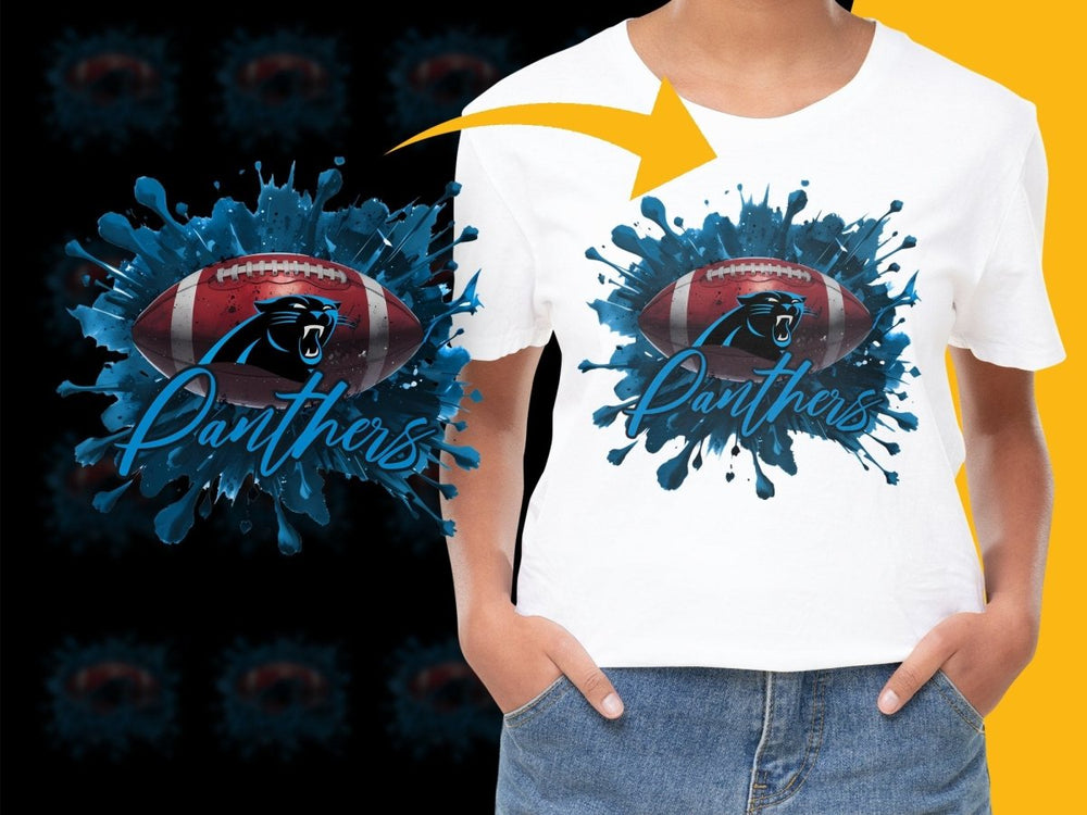 Carolina Panthers Splash Art NFL Football PNG File - Teepew