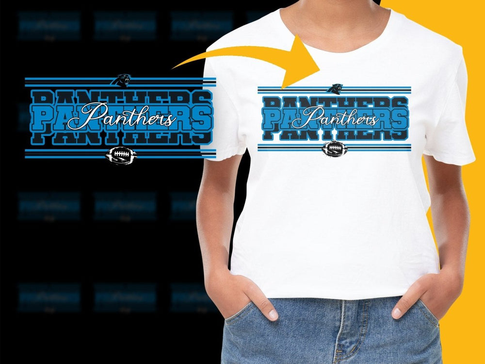Carolina Panthers Themed Graphic Fan PNG File - Teepew