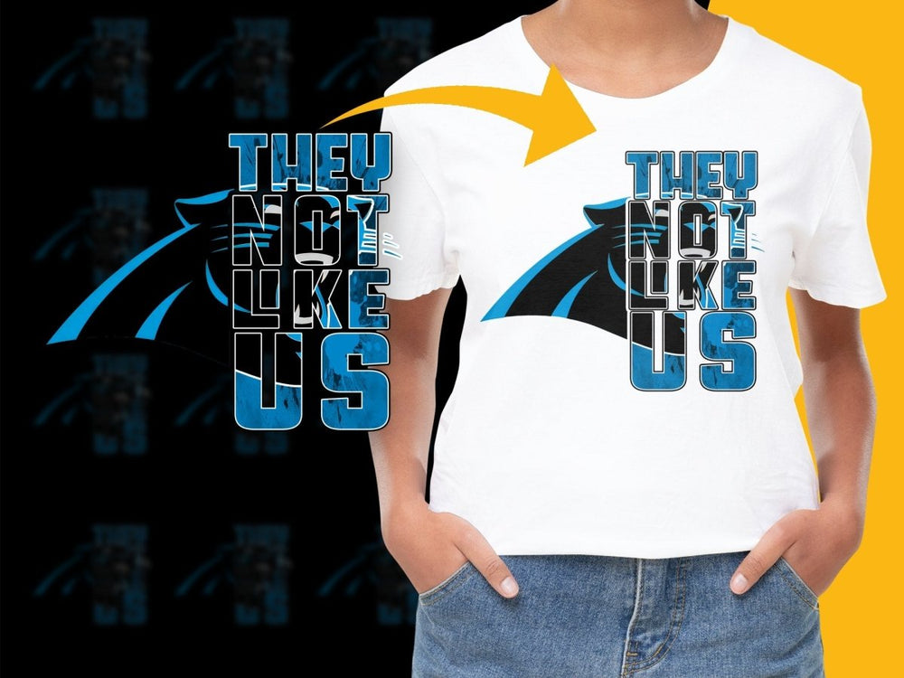 Carolina Panthers They Not Like Us Design PNG File - Teepew
