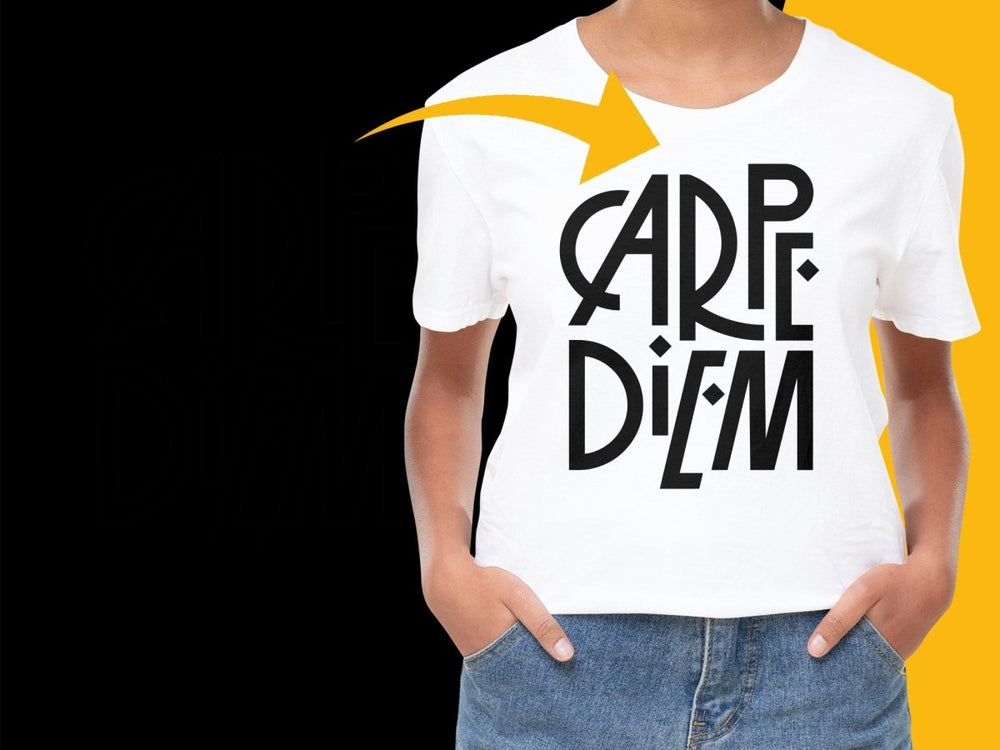 Carpe Diem Retro Logo Design PNG File - Teepew
