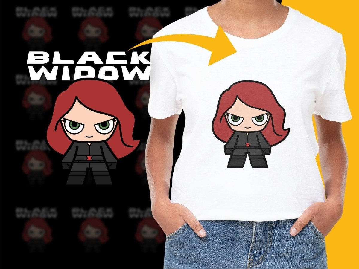 Cartoon Red - Haired Heroine Graphic PNG File - Teepew
