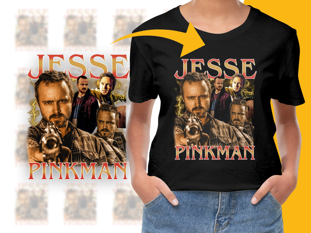 Jesse Pinkman T-Shirt, Breaking Bad Inspired Graphic Tee, TV Show Fan Apparel