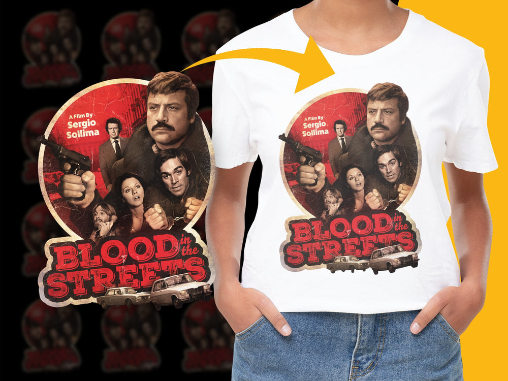 Vintage Blood on the Streets Movie T-Shirt, Classic Film Graphic Tee, Unisex Retro Shirt