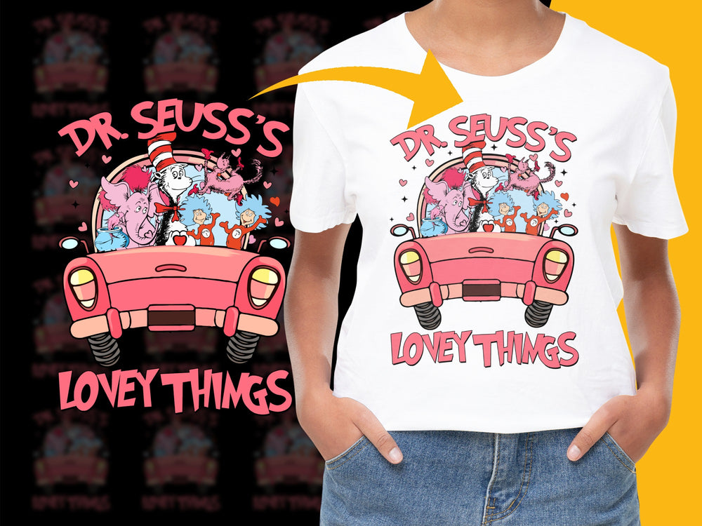 Dr. Seuss's Cat in the Hat Graphic T-Shirt, Fun Kids Cartoon Tee, Vibrant Colors, Casual Wear