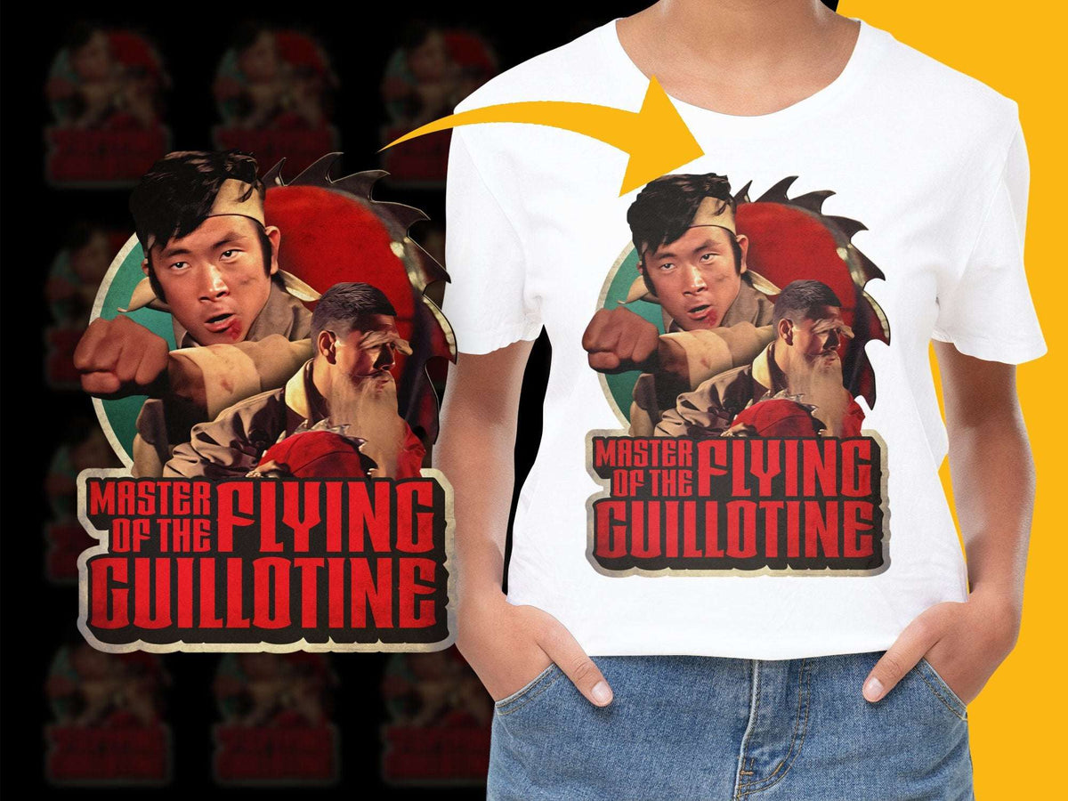 Vintage Martial Arts Movie T-Shirt, Master of the Flying Guillotine Graphic Tee, Retro Film Merchandise, Unisex Cotton Shirt