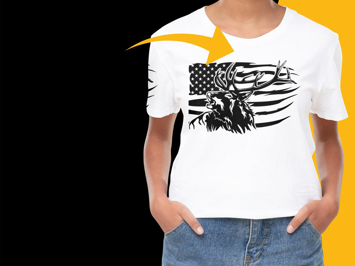 Patriotic Eagle USA Flag Graphic T-Shirt, Men's White Cotton Tee, American Pride Shirt, Casual Wear, Gift for Him