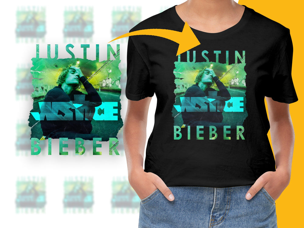 Justin Bieber Graphic T-Shirt, Vintage Inspired Pop Star Concert Tee, Trendy Music Fan Merchandise, Cool Gift Idea