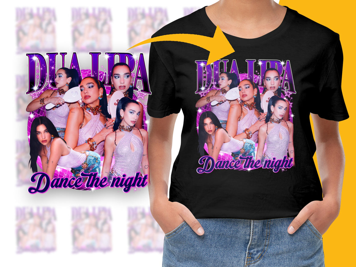 Women's Graphic Tee with Pop Art Design, Colorful Casual T-Shirt, Vibrant Dance Theme Top