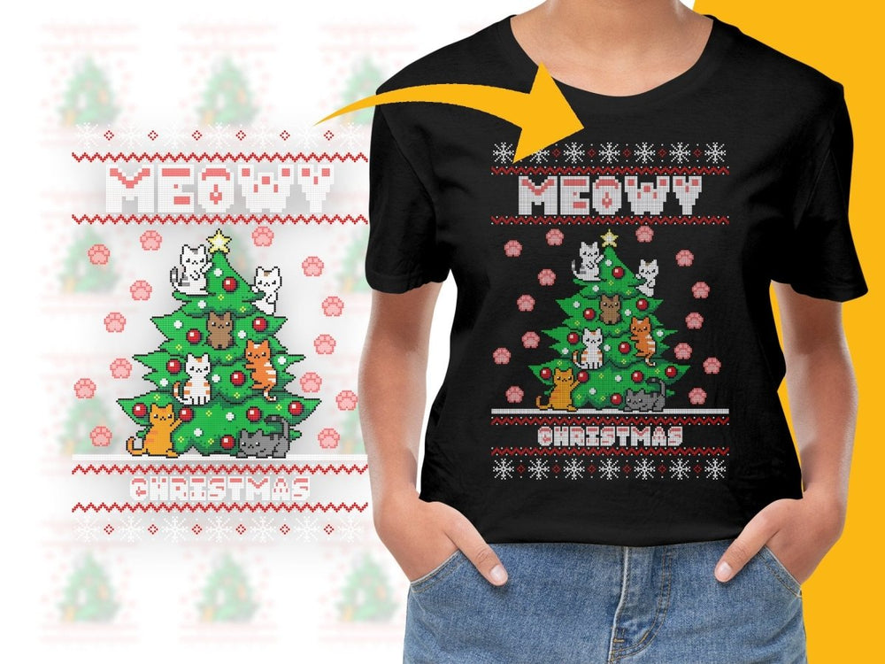 Celebrate Christmas with Cute Cats PNG File - Teepew