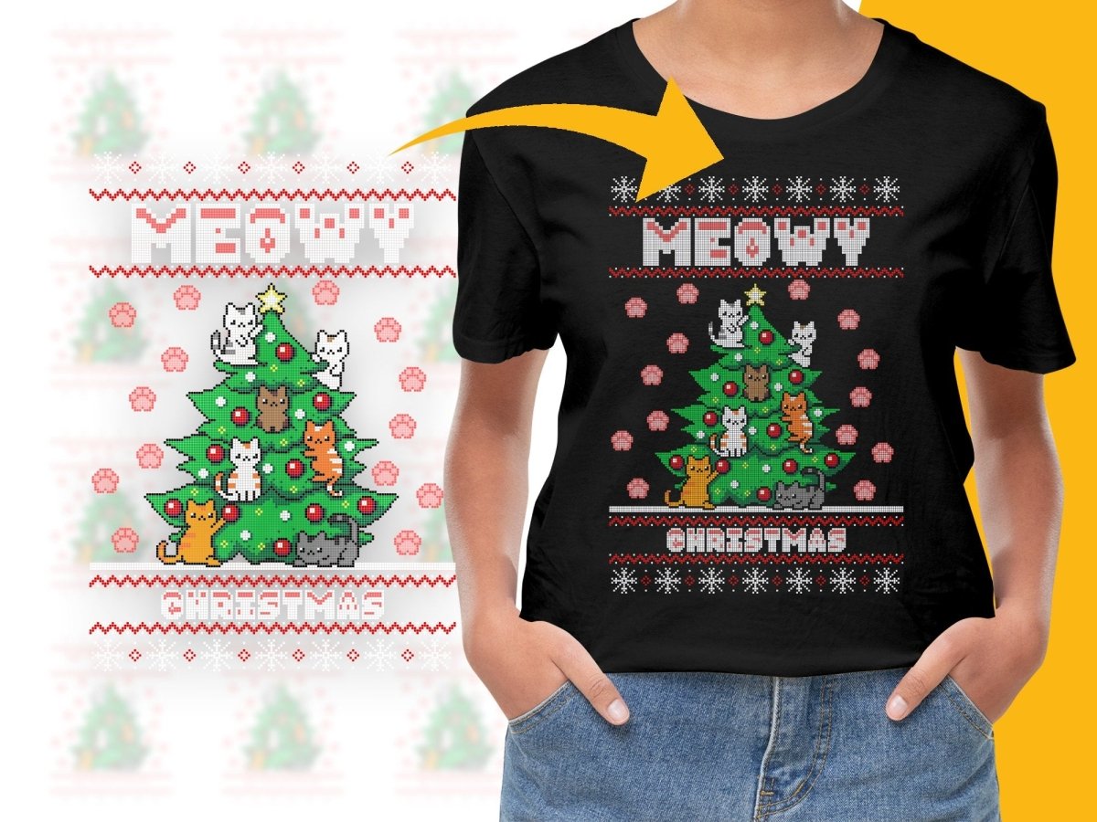 Celebrate Christmas with Cute Cats PNG File - Teepew