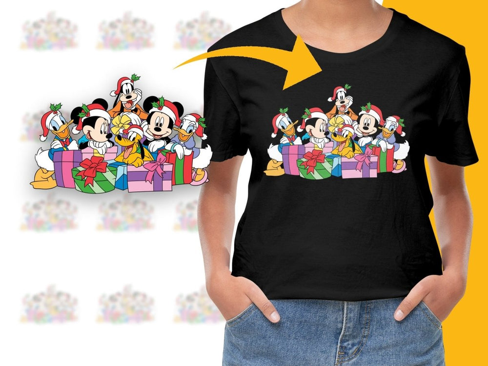 Celebrate Christmas with Disney Characters PNG File - Teepew