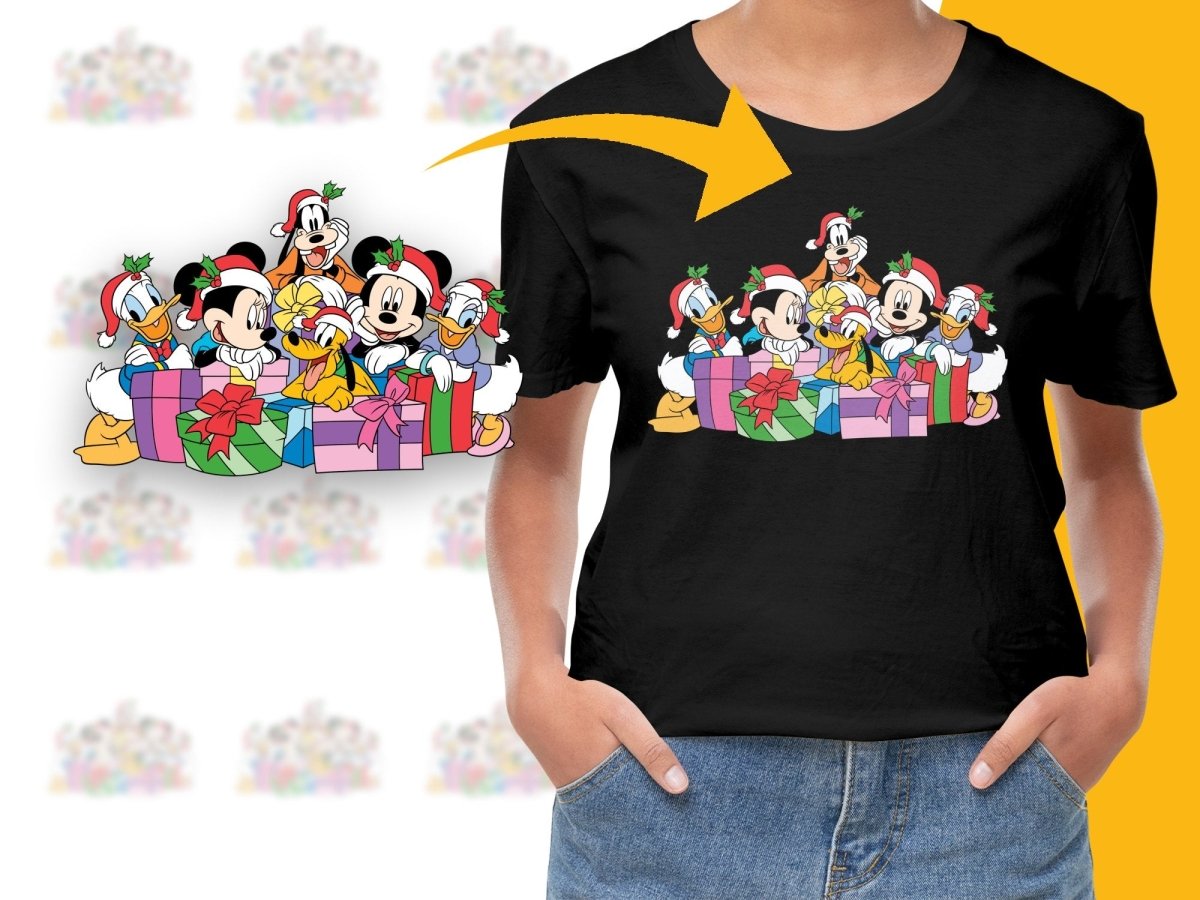 Celebrate Christmas with Disney Characters PNG File - Teepew