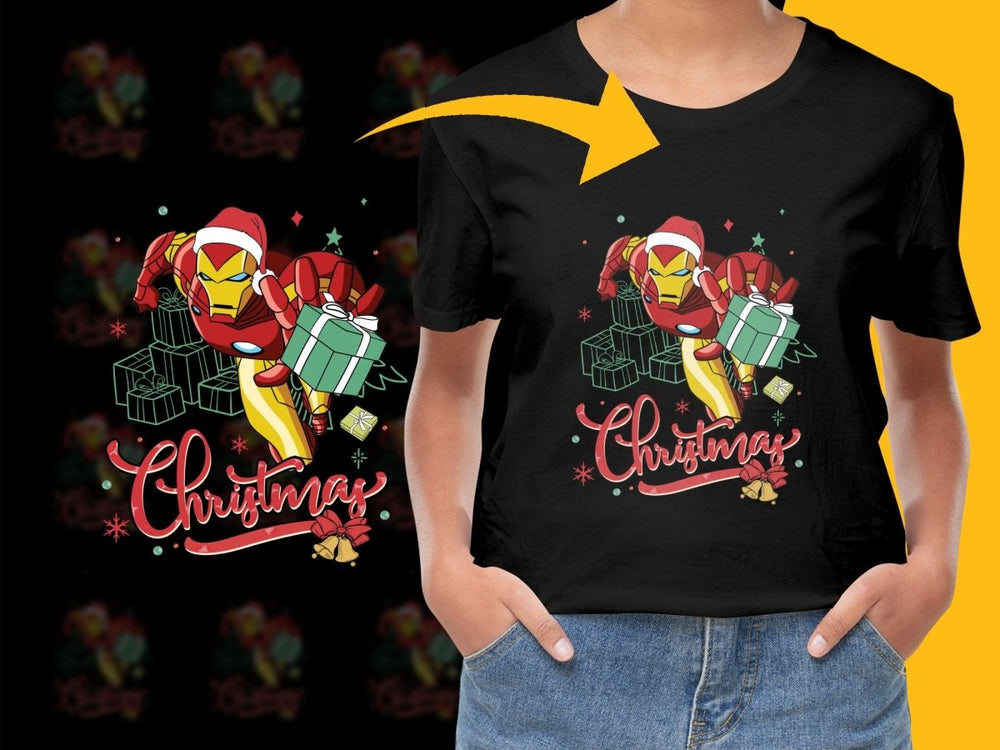 Celebrate Christmas with Iron Man Festive PNG File - Teepew