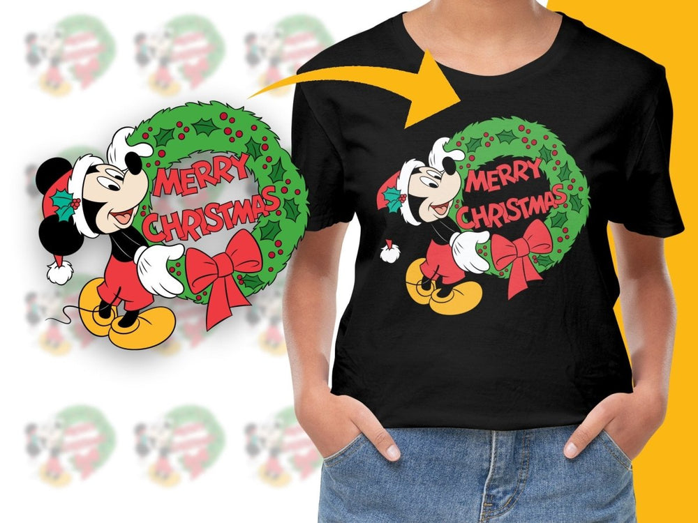Celebrate Christmas with Mickey Mouse PNG File - Teepew