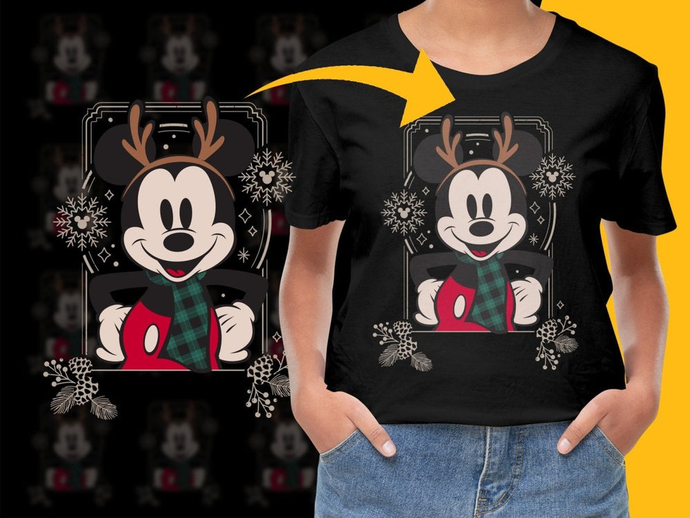 Celebrate Christmas with Mickey Mouse PNG File - Teepew