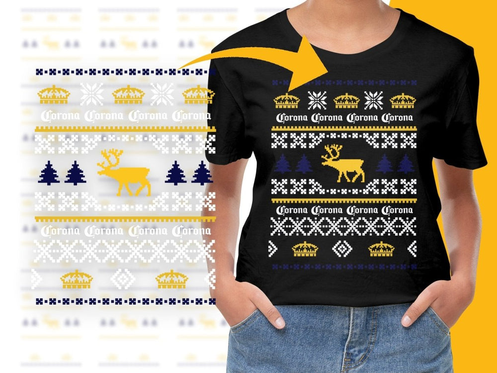 Celebrate Christmas With Style Corona Reindeer PNG File - Teepew