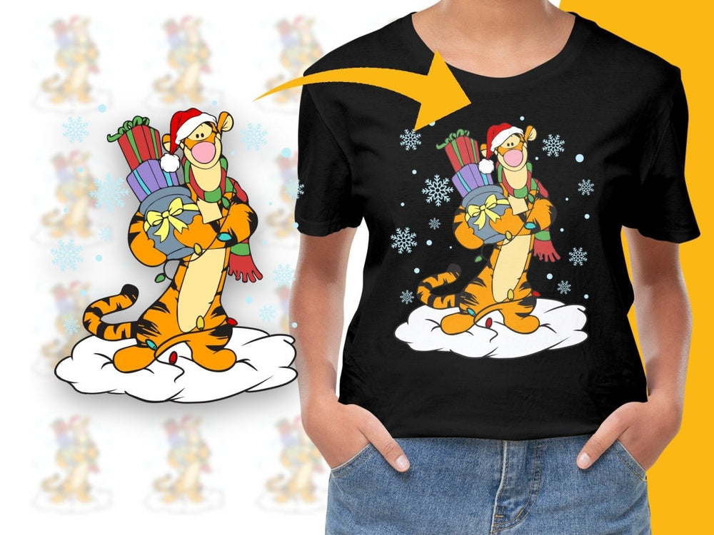 Celebrate Christmas with Tigger Holiday Cheer PNG File - Teepew