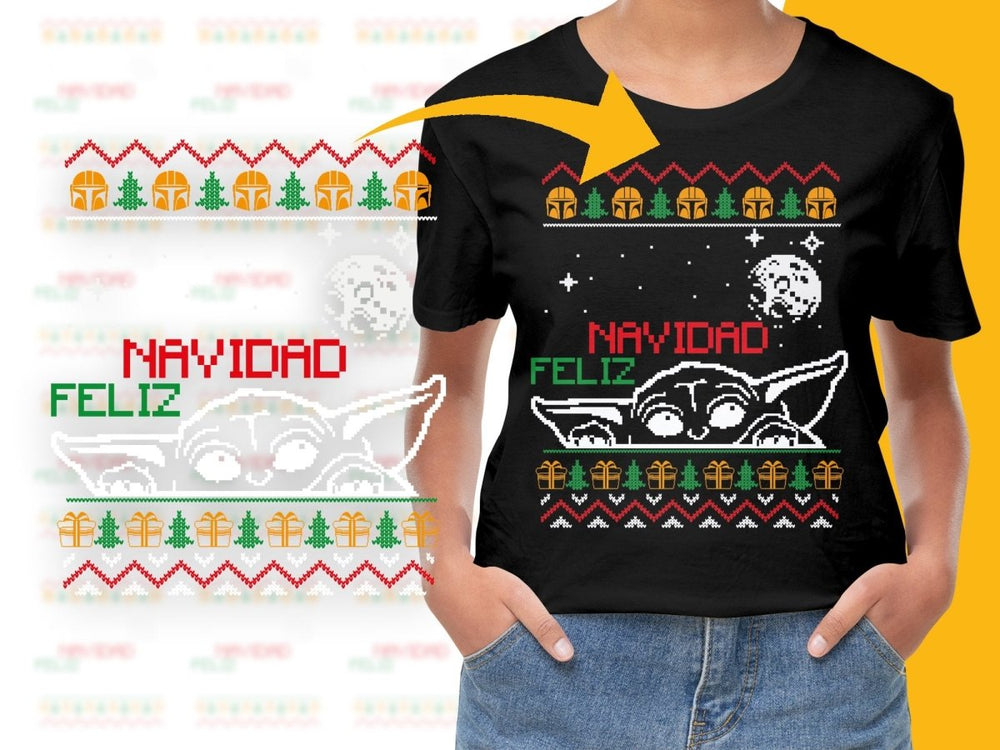 Celebrate Navidad Feliz with Mandalorian Christmas PNG File - Teepew