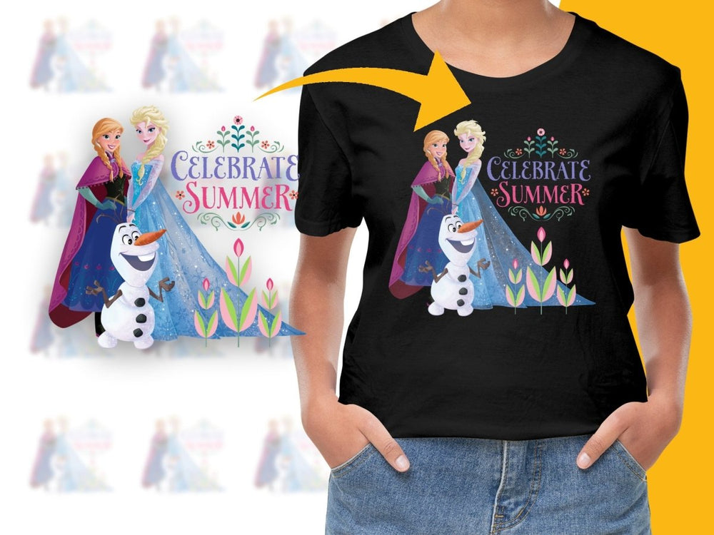 Celebrate Summer with Elsa Anna and Olaf Digital - Teepew