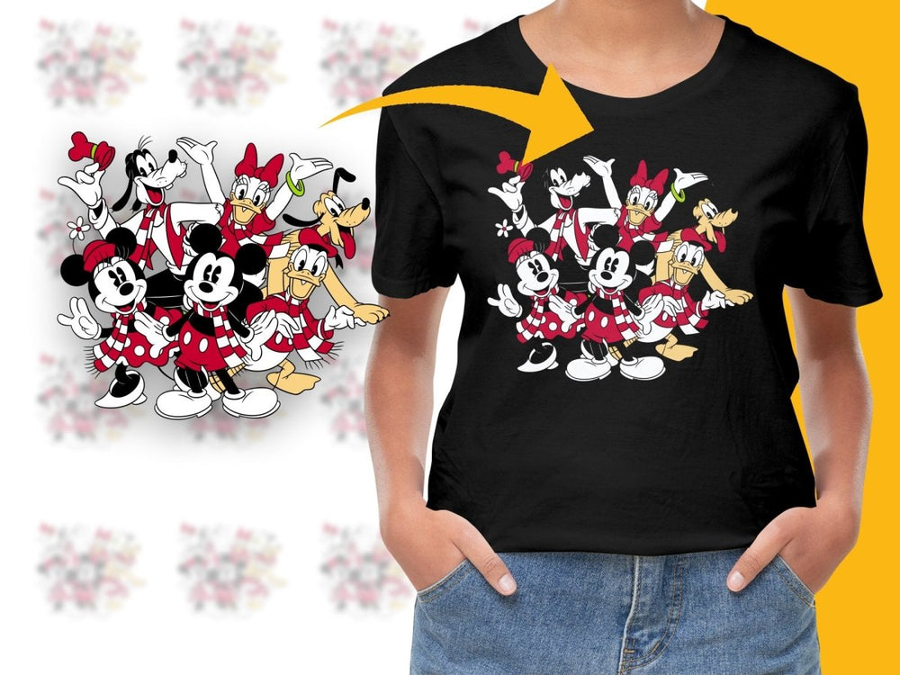Celebrate the Holidays with Disney Friends PNG File - Teepew