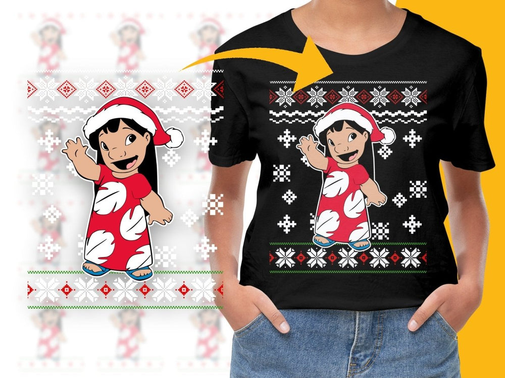 Celebrate the Holidays with Lilo Christmas PNG File - Teepew