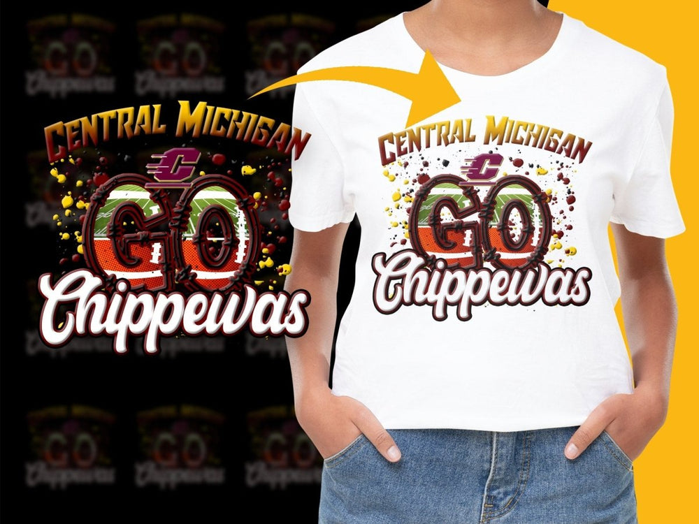 Central Michigan Chippewas NCAA College PNG File - Teepew