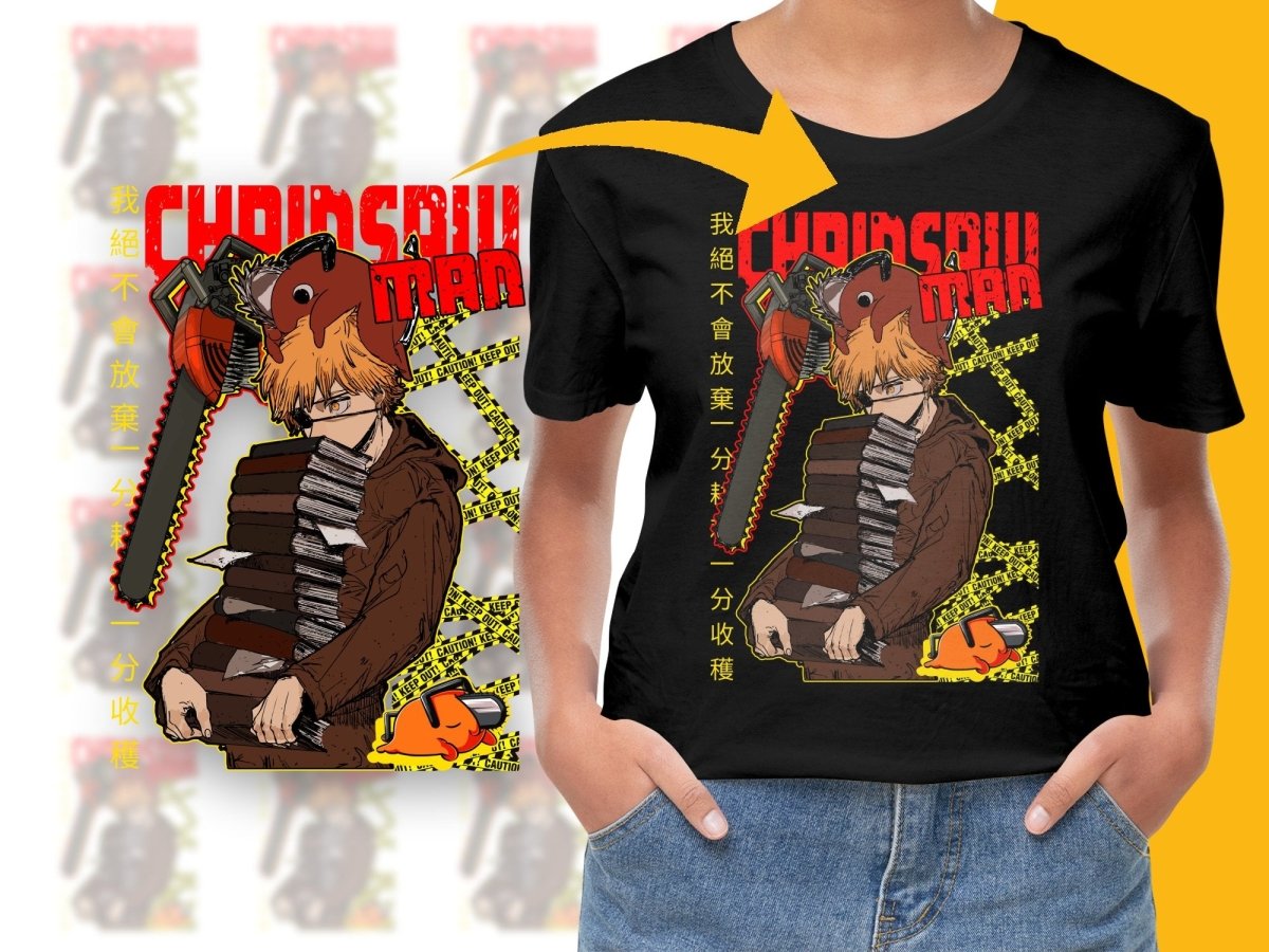 Chainsaw Man Graphic Design Anime PNG File - Teepew