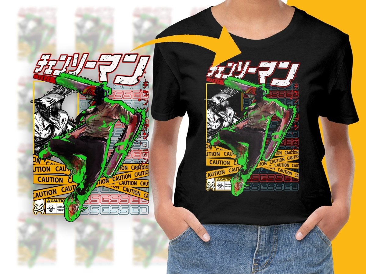 Chainsaw Man Obsessed Design Anime Graphic PNG File - Teepew
