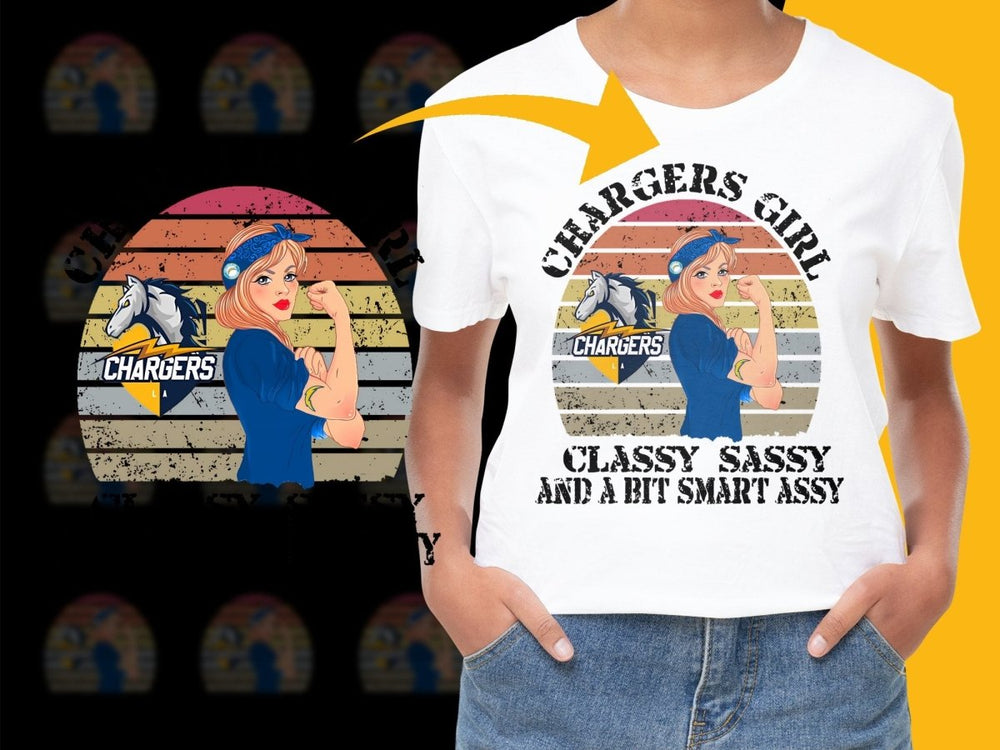 Chargers Girl Classy Sassy Smart Assy PNG File - Teepew
