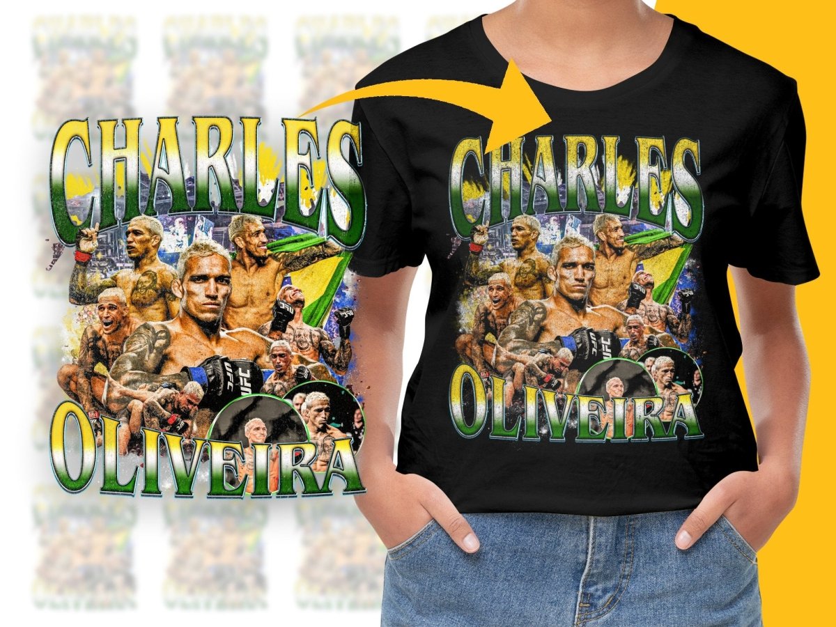 Charles Oliveira Graphic Athletic Unisex PNG File - Teepew