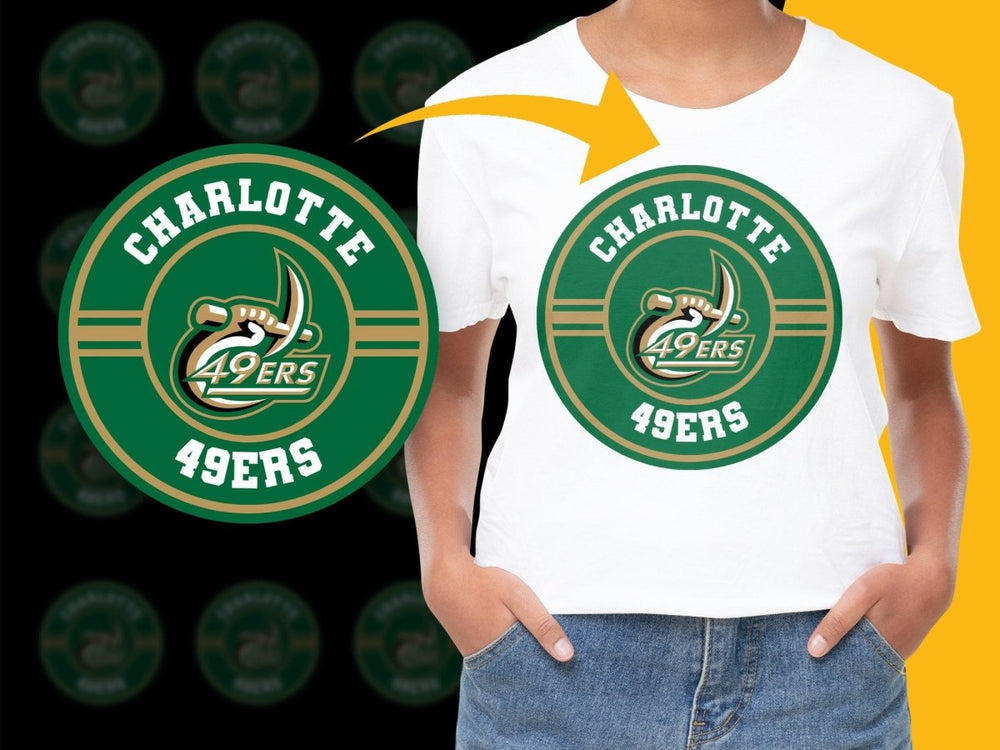 CHARLOTTE 49ERS NCAA College PNG File - Teepew