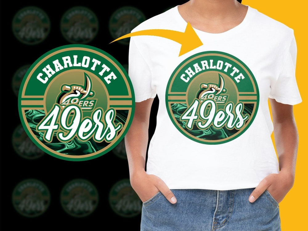 CHARLOTTE 49ERS NCAA College PNG File - Teepew