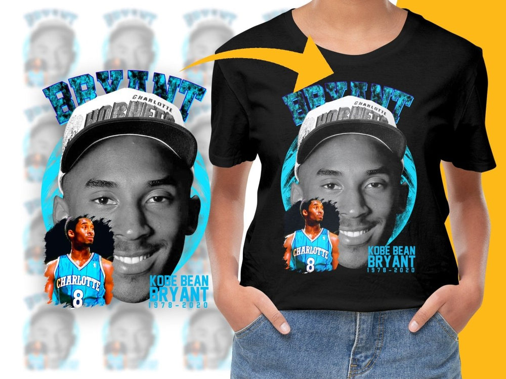 Charlotte Hornets Kobe Bean Bryant 1978 - 2020 Basketball Legend Tribute Bootleg PNG File - Teepew