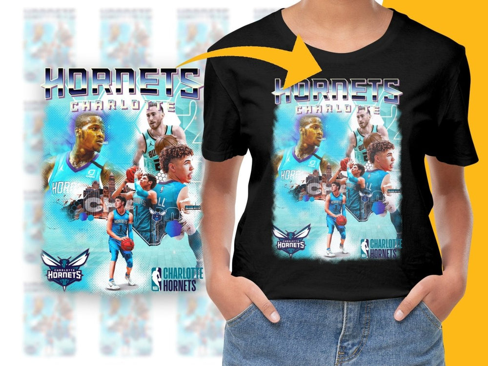 Charlotte Hornets NBA Basketball Team Bootleg PNG File - Teepew